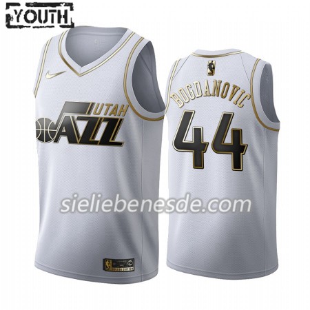 Kinder NBA Utah Jazz Trikot Bojan Bogdanovic 44 Nike 2019-2020 Weiß Golden Edition Swingman